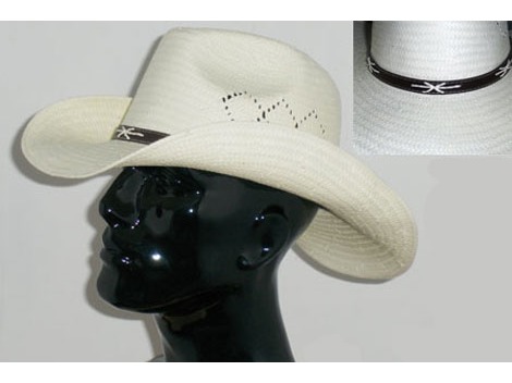 Western Perforated Straw Hat